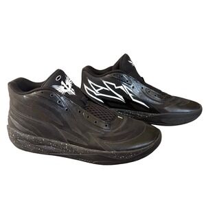 Puma MB.02 Oreo Lamelo Sz 10.5 379420-01 Basketball‎ Black Activewear NO LACES